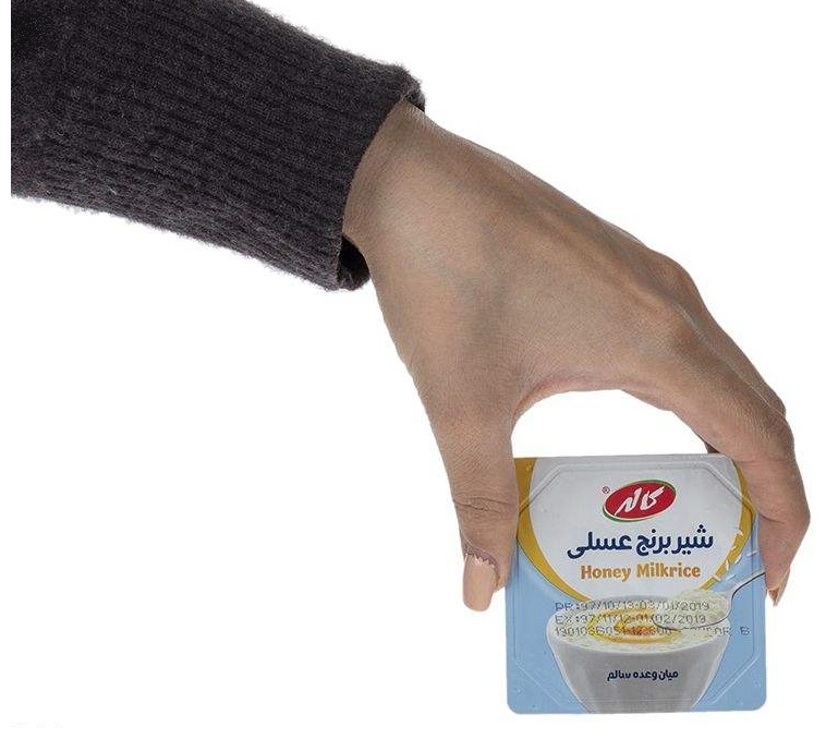 شیربرنج عسلی بهداشتی کاله مناسب برای پک افطاری ساده
