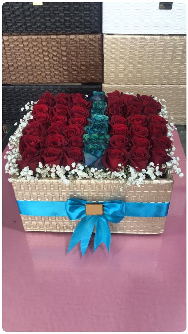 باکس گل چرمی